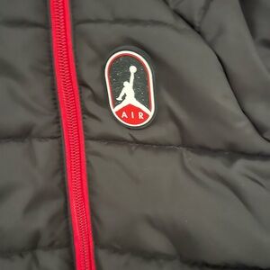 Jordan Black Jacket with Red Logo